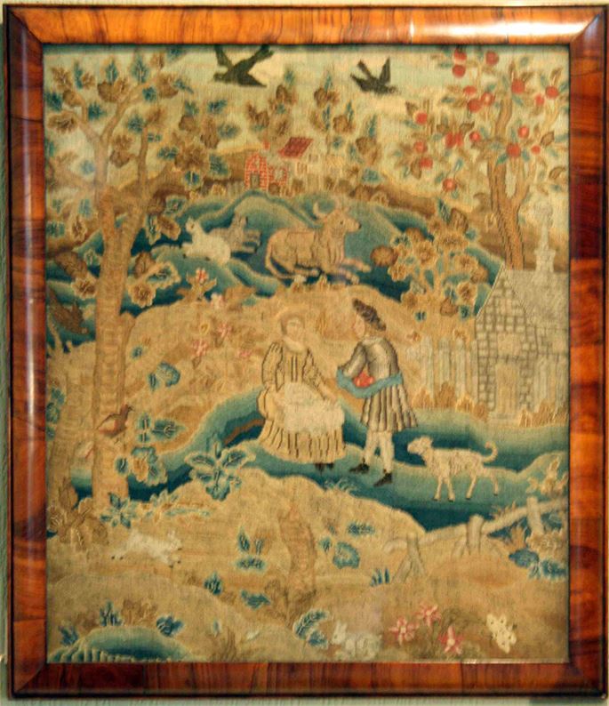 AN EARLY 18TH CENTURY NEEDLEWORK PICTURE  | MasterArt